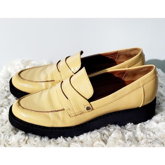 Franco Sorto Tan Platform Loafer Size 6 Office Back to School Cabincore Retro - Picture 5 of 9